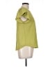 Mine 100% Polyester Green Short Sleeve Blouse Size L - photo 4