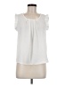 Mine White Short Sleeve Blouse Size M - photo 1