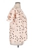 Adrianna Papell Polka Dots Pink Short Sleeve Blouse Size 1X - photo 4