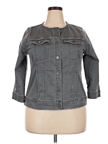 LOGO by Lori Goldstein Denim Jacket (view 1)