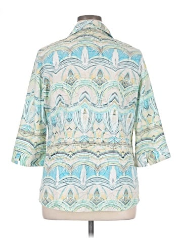 Kim Rogers 3/4 Sleeve Button-Down Shirt (view 2)