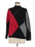 Alfred Dunner Color Block Red Turtleneck Sweater Size M - photo 1