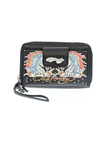 Ed Hardy Leather Wristlet (view 1)