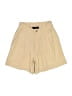ABLE 100% Viscose Solid Tan Khaki Shorts Size 0 - photo 1