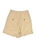 ABLE 100% Viscose Solid Tan Khaki Shorts Size 0 - photo 2