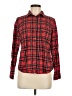 St. John's Bay 100% Cotton Plaid Red Long Sleeve Button-Down Shirt Size M - photo 1