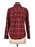 St. John's Bay 100% Cotton Plaid Red Long Sleeve Button-Down Shirt Size M - photo 2