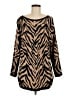 CAbi Animal Print Brown Black Pullover Sweater Size M - photo 1