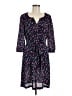 Daniel Rainn 100% Polyester Print Blue Casual Dress Size M - photo 1