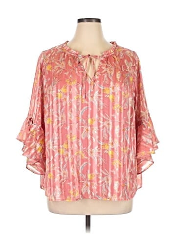 LC Lauren Conrad 3/4 Sleeve Blouse (view 1)