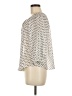 Iz Byer 100% Polyester Ivory 3/4 Sleeve Blouse Size M - photo 5