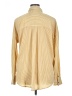 Allison Joy 100% Polyester Stripes Yellow Long Sleeve Blouse Size XL - photo 2