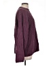 Basix 100% Cotton Burgundy Pullover Sweater Size L - photo 4