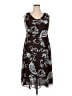 Studio 1 100% Polyester Paisley Brown Casual Dress Size 18 - photo 1