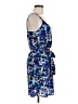 Bebop 100% Polyester Paisley Blue Casual Dress Size M - photo 4