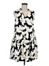Nine West 100% Polyester Print Ivory Casual Dress Size M - photo 1
