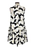 Nine West 100% Polyester Print Ivory Casual Dress Size M - photo 2
