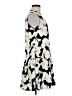 Nine West 100% Polyester Print Ivory Casual Dress Size M - photo 4