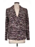 Elie Tahari Chevron-herringbone Purple Blazer Size 10 - photo 1