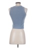 MNG 100% Cotton Blue Tank Top Size S - photo 2