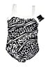 Miraclesuit Animal Print Black One Piece Swimsuit Size 16 - photo 1