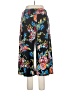 Coco Bianco Floral Black Casual Pants Size XL - photo 2