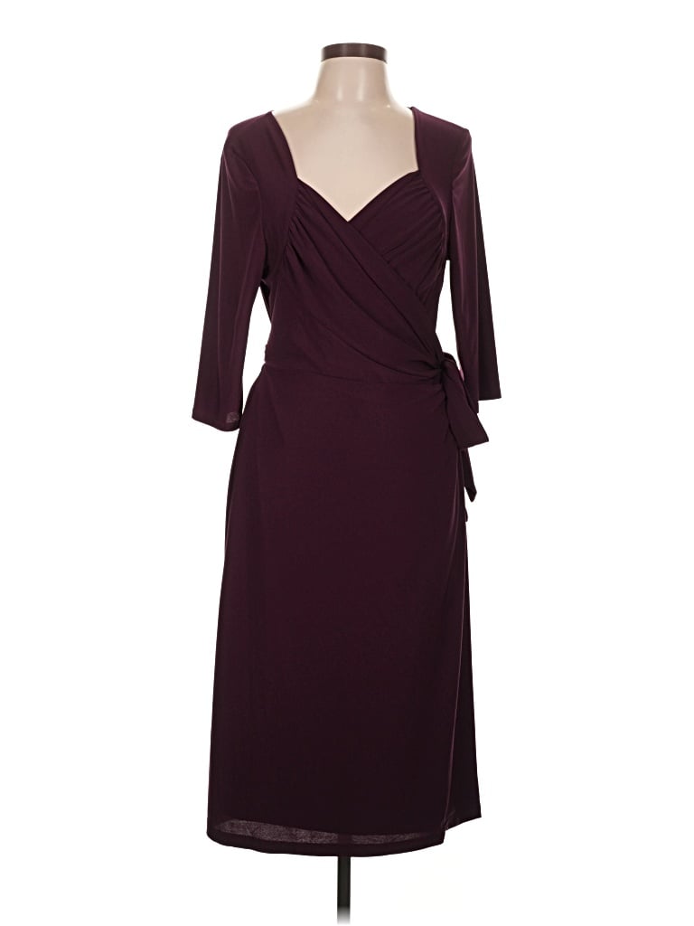 Pre-owned Kiyonna Cocktail Dress In Burgundy