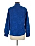 Chico's Design 100% Polyester Blue Long Sleeve Blouse Size Med (1) - photo 2