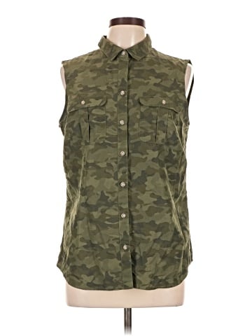 Eddie Bauer Sleeveless Button-Down Shirt (view 1)