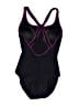 Speedo Solid Black One Piece Swimsuit Size 16 - photo 2