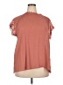 Peach 100% Polyester Pink Short Sleeve Blouse Size 3XL - photo 1
