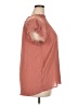 Peach 100% Polyester Pink Short Sleeve Blouse Size 3XL - photo 4