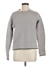Limited Edition 100% Cotton Chevron-herringbone Gray Pullover Sweater Size M - photo 1