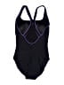 Speedo Solid Black One Piece Swimsuit Size 16 - photo 2