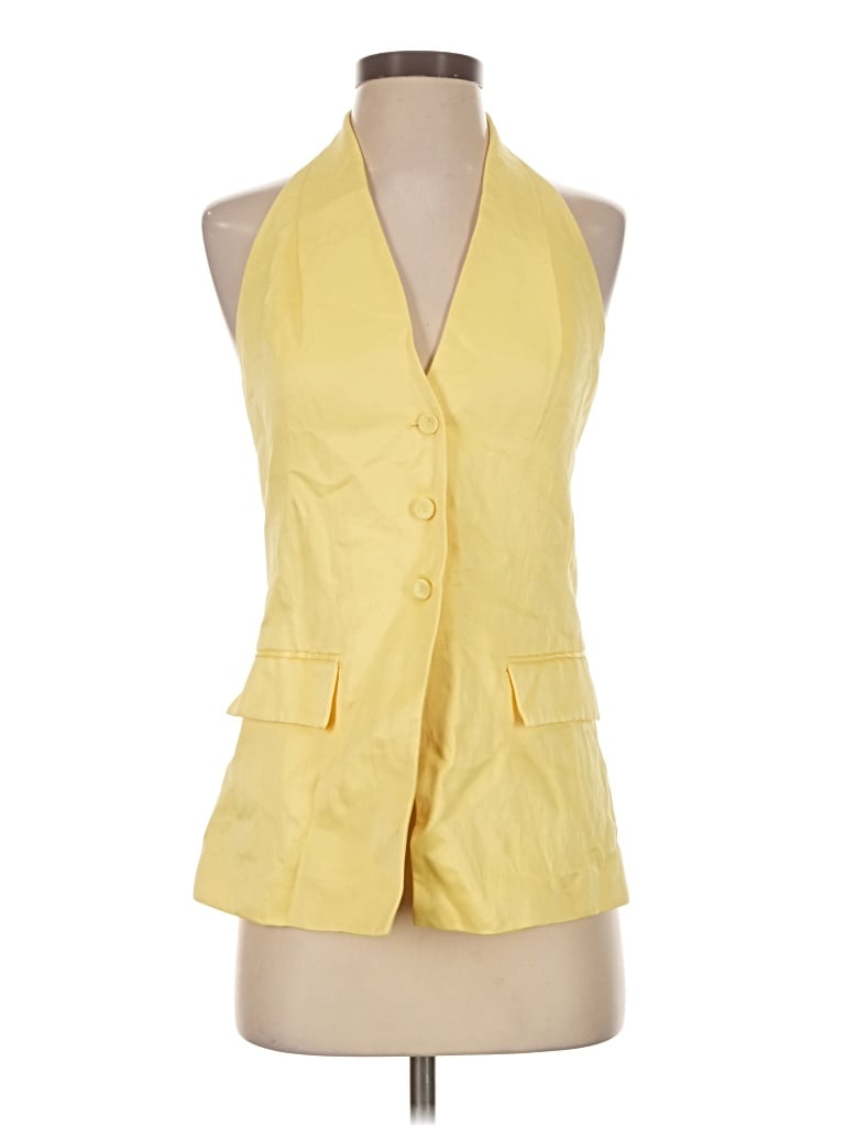 Pre-owned Mng Vest In Yellow