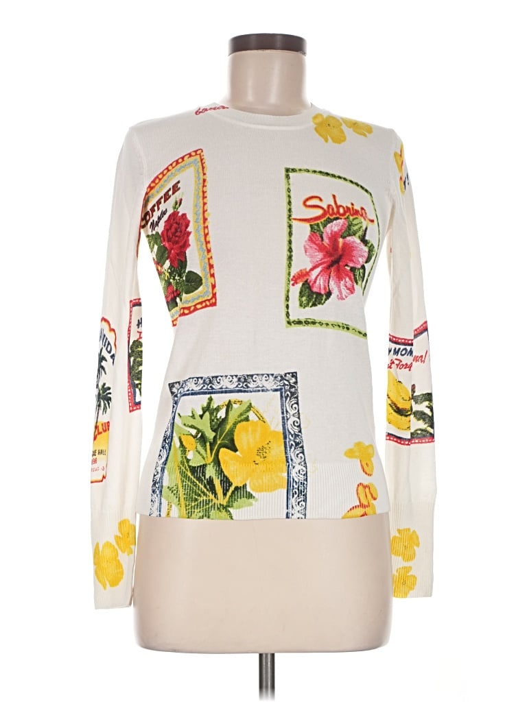 Pre-owned Desigual Pullover Sweater In Ivory
