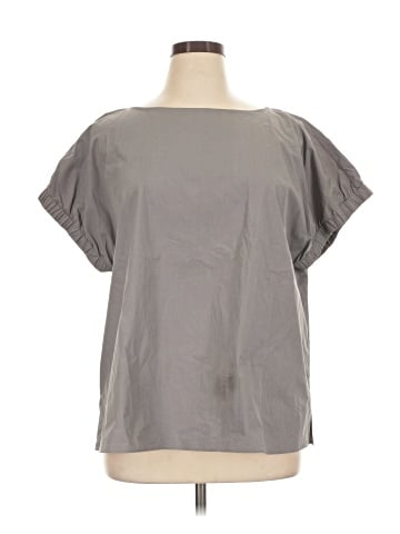 Lafayette 148 New York Short Sleeve Blouse (view 1)