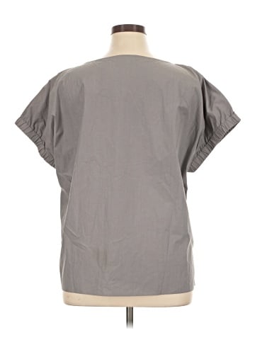 Lafayette 148 New York Short Sleeve Blouse (view 2)