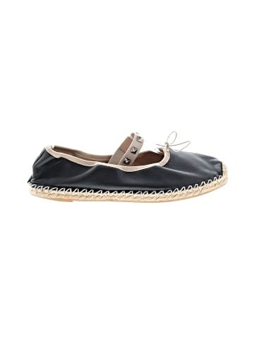 Valentino Garavani Leather Espadrille Ballet Flats (view 1)