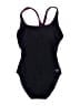 Speedo Solid Black One Piece Swimsuit Size 16 - photo 1