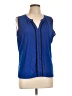 Calvin Klein Blue Sleeveless Blouse Size L (estimated) - photo 1