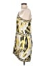 BCBGMAXAZRIA Graphic Yellow Cocktail Dress Size L - photo 5