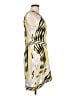 BCBGMAXAZRIA Graphic Yellow Cocktail Dress Size L - photo 4