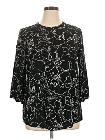 Liz Claiborne 3/4 Sleeve T-Shirt (view 1)