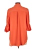 Mossimo 100% Polyester Orange 3/4 Sleeve Blouse Size L - photo 2