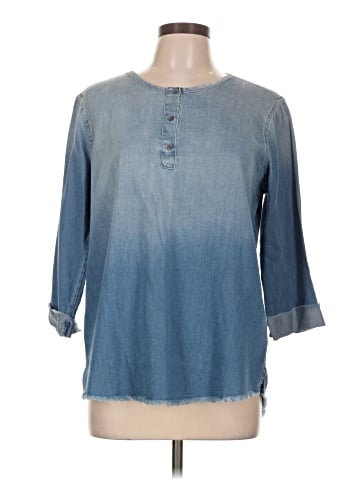 CALVIN KLEIN JEANS 3/4 Sleeve Blouse (view 1)