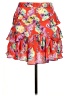 ASOS 100% Polyester Paisley Orange Casual Skirt Size 6 - photo 1
