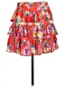 ASOS 100% Polyester Paisley Orange Casual Skirt Size 6 - photo 2