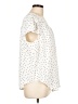 Torrid 100% Polyester Polka Dots Ivory Short Sleeve Blouse Size Lg Plus (0) - photo 4