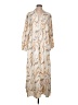 Cal Style 100% Polyester Paisley Ivory Casual Dress Size L - photo 1